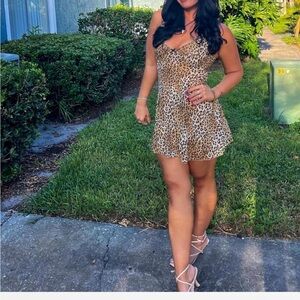 Leopard Print Mini Dress